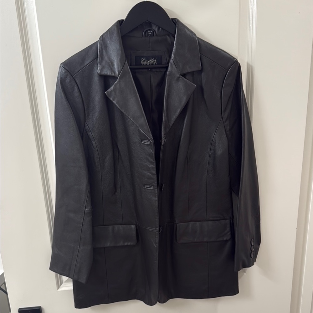 Excelled Leather Blazer